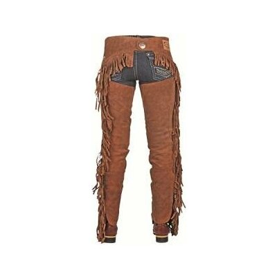 HKM Chapsy s třásněmi hnědé – Zboží Mobilmania