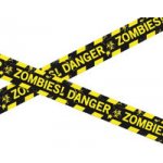 Páska s nápisem zombies danger 6m – Zboží Mobilmania