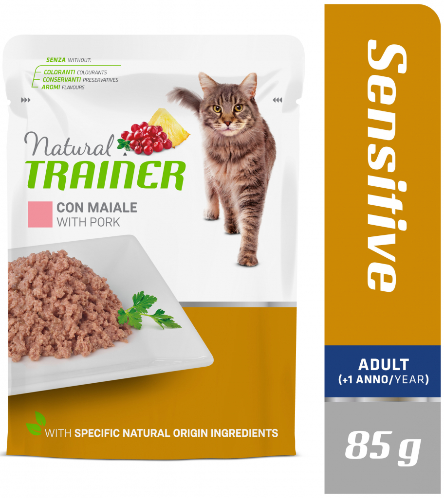 Natural Trainer CAT SP. SENSITIVE vepřové 85 g