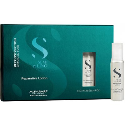 Alfaparf Milano Rekonstrukční mléko pro poškozené vlasy Semi Di Lino Reconstruction (Reparative Lotion) 6 x 13 ml – Hledejceny.cz