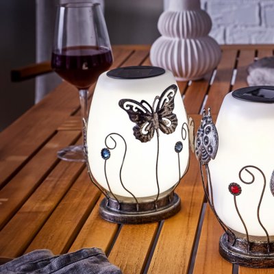 Die moderne Hausfrau LED solární lucerna Motýli – Zboží Mobilmania