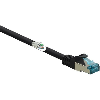 Renkforce RF-5043936 RJ45 CAT 6A S/FTP 15m černý – Zboží Živě