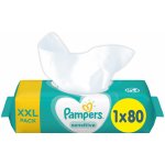 Pampers Vlhčené ubrousky XXL Sensitive 80 ks – Hledejceny.cz