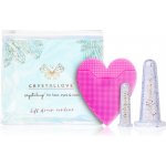 Crystallove Crystalcup® For Face Eyes & Neck Lift Drain Contour Silikonové baňky pro masáž obličeje Crystal 2 druhy baněk + silikonový kartáček – Zboží Mobilmania