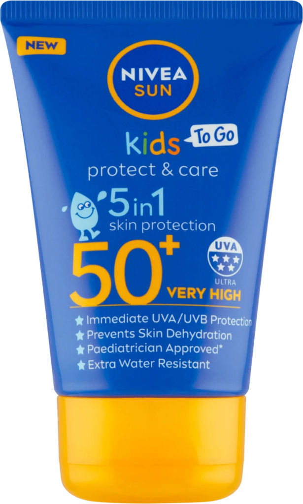 Nivea Sun Kids Protect & Care SPF50 5v1 mléko na opalování 50 ml