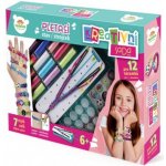 Teddies Kreativní sada Vyrob si náramek pletací stav s doplňky – Zboží Dáma