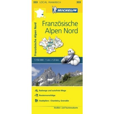 Francie: Francouzské Alpy sever č. 333 mapa