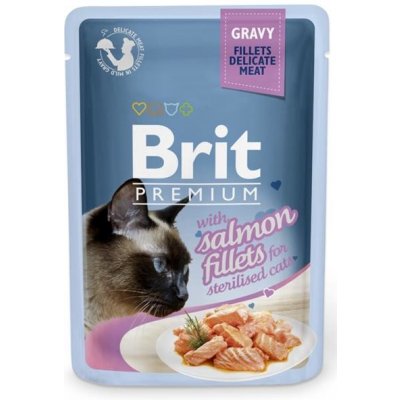 Samohýl Premium Cat Delicate Fillets in Gravy Salmon for Sterilised 85 g
