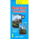 Benešov Konopiště-plán města 1:7 500