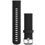 Garmin Quick Release 20mm, silikonový černý, stříbrná přezka 010-12561-02 – Hledejceny.cz