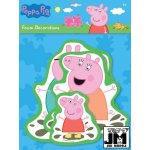 Jiri Models Samolepky pěnové set 3ks wall decor Peppa Pig – Zboží Mobilmania