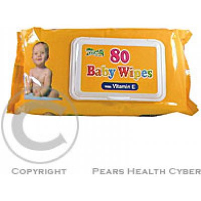 Baby Wipes dětské hygienické ubrousky Vitamín E 80 ks – Zboží Mobilmania