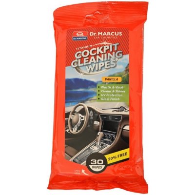 Dr. Marcus Cockpit Cleaning Wipes Vanilla 30 ks – Zbozi.Blesk.cz