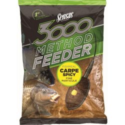 Sensas Vnadící směs 3000 Method Feeder Carp Spicy 1kg