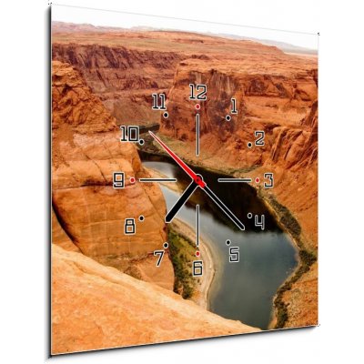 Obraz s hodinami 1D - 50 x 50 cm - The Grand Canyon Velký kaňon