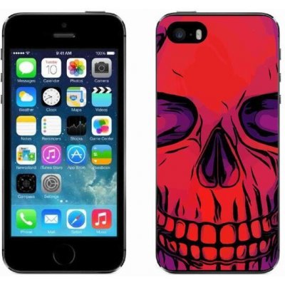 Pouzdro mmCase Gelové iPhone SE 2016 - lebka – Zboží Mobilmania