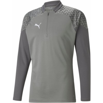 Puma TEAMCUP TRAINING 1/4 ZIP TOP šedá 657982-13