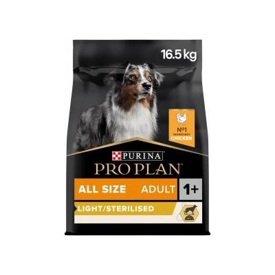 Purina Pro Plan All Sizes Adult Light Sterilised kuře 16,5 kg – Hledejceny.cz