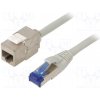 síťový kabel Logilink CC5102S Prodlužovací S/FTP, 6a, lanko, Cu, 15m, šedý