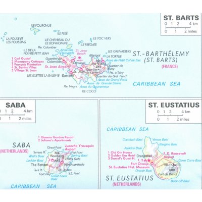 Caribbean Islands Lesser Antilles Nelles Map – Hledejceny.cz