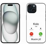 mmCase na iPhone 15 - kolo volá bílé pozadí – Zboží Mobilmania