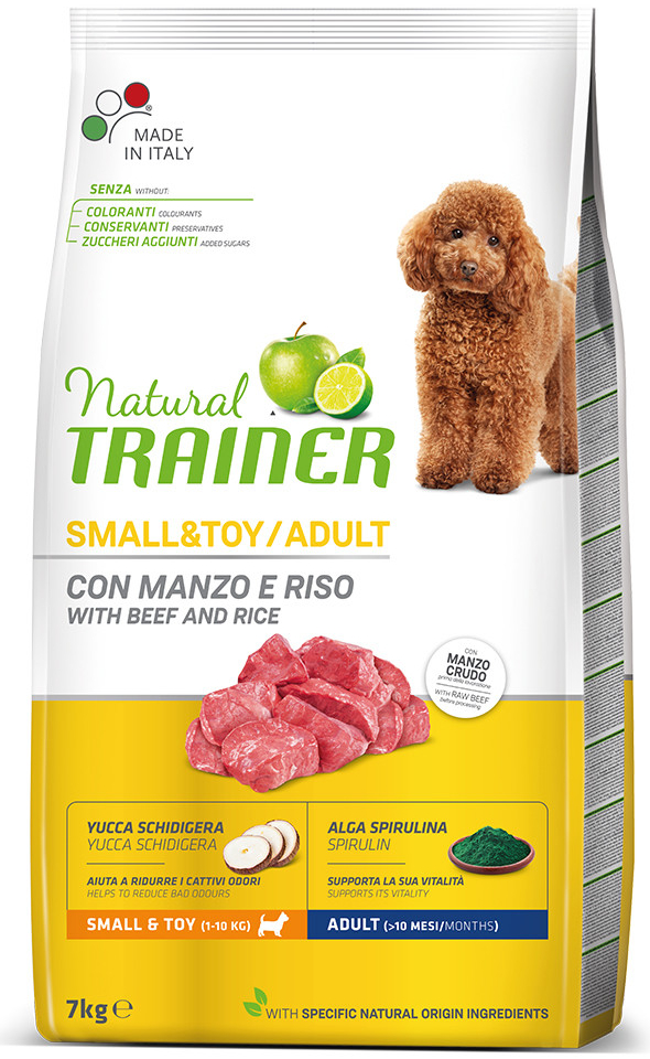 Trainer Dog Natural Mini Adult s hovězím masem a rýží 2 x 7 kg