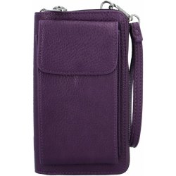 Trendy dámská mini kabelka na mobil Anney fialová