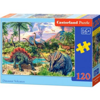 Castorland Dinosauří vulán 120 dílků