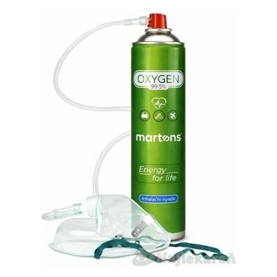 martons OXYGEN inhalační kyslík O2 99,5 % set s maskou 750 ml – Hledejceny.cz