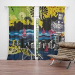 Sablio Závěs Malba: 2ks 140x250cm – Hledejceny.cz
