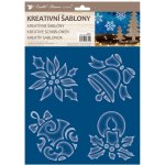 Anděl Kreativní šablony vločky + mix motivů 25x35 cm – Hledejceny.cz