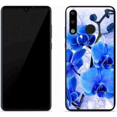 Pouzdro mmCase Gelové Huawei P30 Lite - modré květy – Zboží Mobilmania