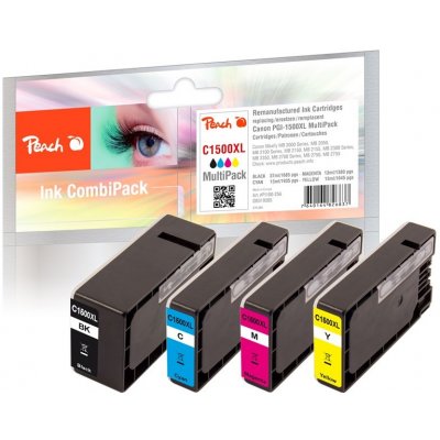 Peach Canon PGI-1500XL, CombiPack, 1x37/3x13 ml CMYK kompatibilní – Zboží Mobilmania