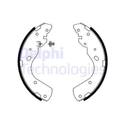 DELPHI Sada brzdových čelistí LS1897 – Hledejceny.cz