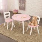 KidKraft Úložní stůl + 2 židličky PINK – Zboží Mobilmania