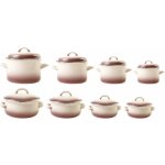 Metalac sada smaltovaného nádobí dekor Capuccino 7 ks – Zboží Dáma