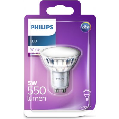 Philips LED reflector Classic PAR16 4./ GU10 3000K 550lm/120° NonDim 15Y BL