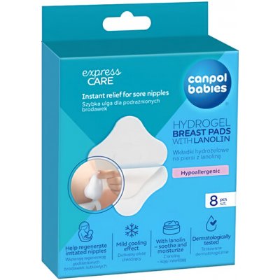 CANPOL babies hydrogelové prsní polštářky s lanolinem 8ks – Zboží Dáma