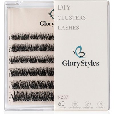 GloryStyles Samolepící segmentové řasy Invisible Band N237 dlouhé (10 - 16 mm) – Zboží Dáma