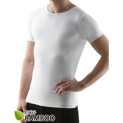 Pánské tričko s krátkým rukávem eco BAMBOO GINO 58006P bílá