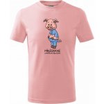 Přežírání zmenšuje oblečení Hana-creative tričko dětské bavlněné růžová