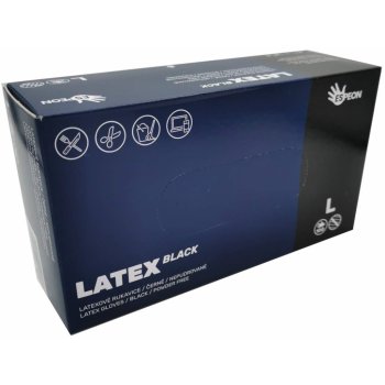 Espeon Latex Black Latexové nepudrované černé 100 ks 30002