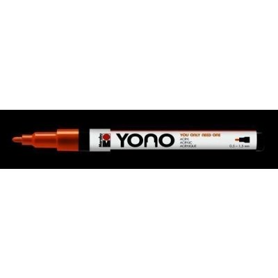 Marabu YONO akrylový popisovač 0,5-1,5 mm - oranžový – Sleviste.cz