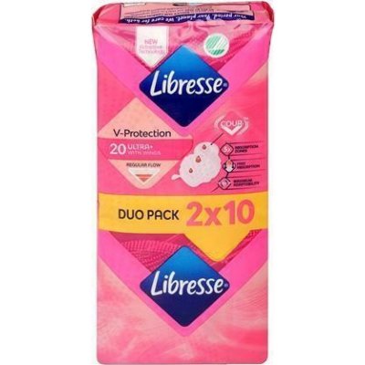 Libresse Hygienické vložky Ultra normal s křidélky 2 x 10 ks – Zboží Mobilmania