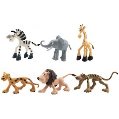 Teddies Zvířátka safari ZOO 9-10 cm 6 ks – Zboží Dáma