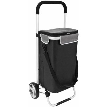 bremermann BRINKUM nákupní vozík ruční vozík nákupní vozík s odnímatelnou taškou černý