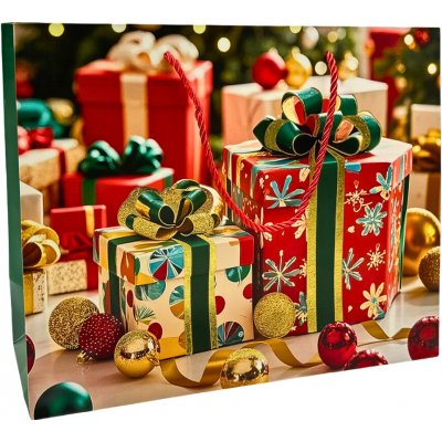 Vánoční dárková taška 32×26 cm 11233.03 – Zboží Dáma