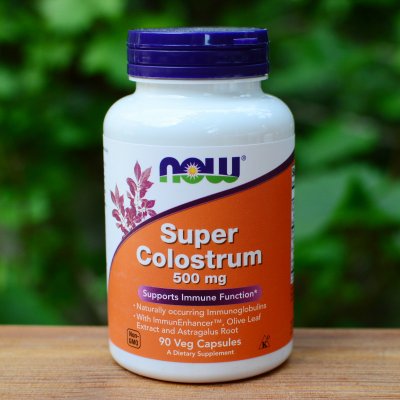 Now Foods Super Colostrum kolostrum Complex 500 mg 90 rostlinných kapslí