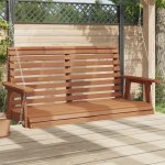 vidaXL 4008981 Zahradní houpací lavice s kovovými řetězy hnědá masivní jedle – Zboží Dáma