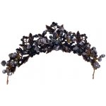 B-Top barokní krystalová korunka černá – Zboží Dáma